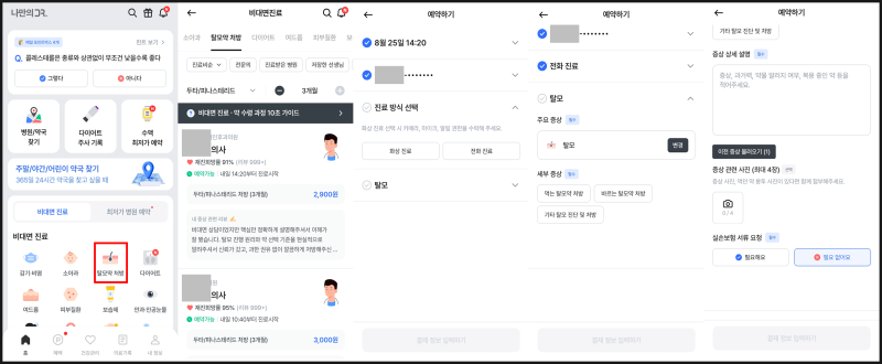 탈모약 저렴하게 처방받기 (비대면진료 + 약국 가격비교)