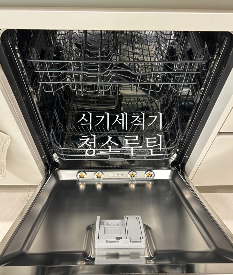 LG식기세척기 청소루틴, 물얼룩 해결 반짝반짝 식세기 만나기