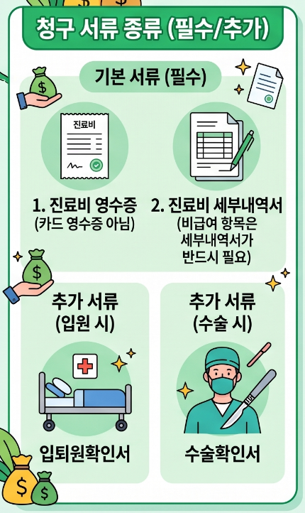 실비 청구할 때 진단서 발급받으면 호구! (무료 대체 서류로 2만원 아끼세요