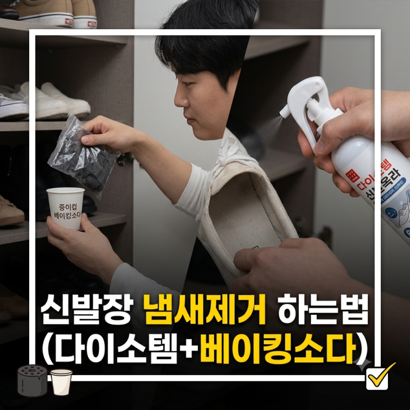 신발장 냄새제거 하는법 (다이소템+베이킹소다 총정리)