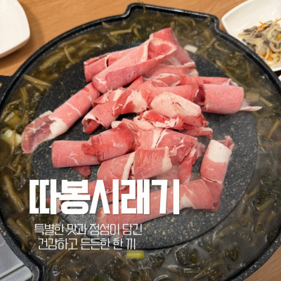 복대동고기집 따봉시래기 시래기와 고기를 함께 맛본 후기