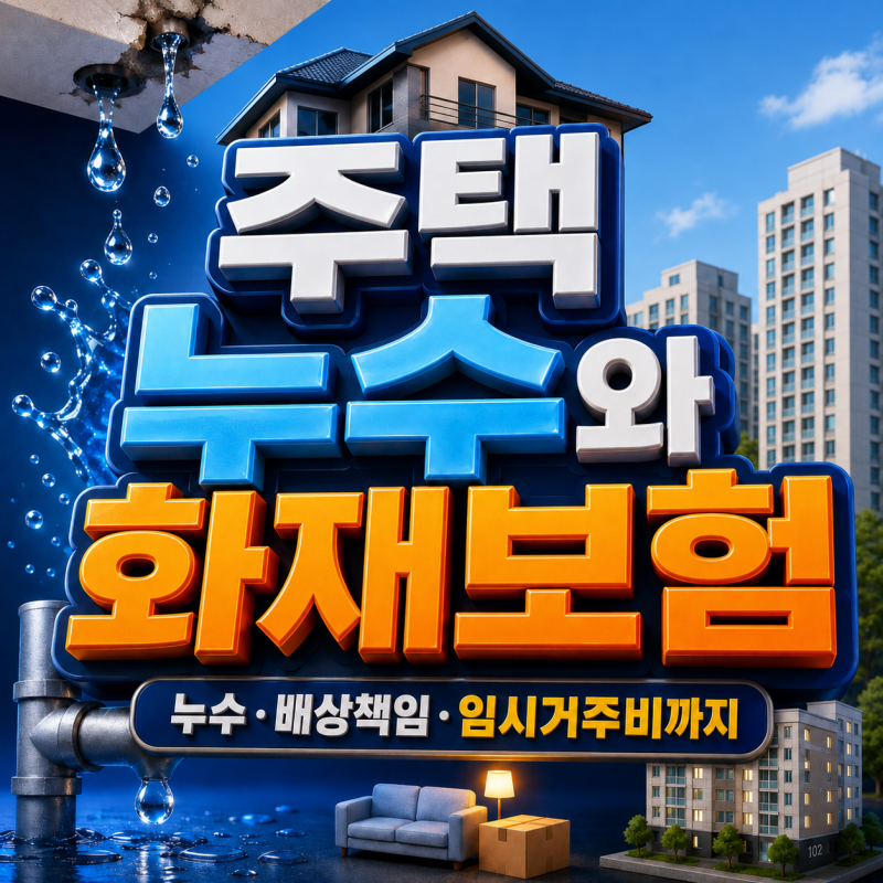 우리집 지키는 주택 , 아파트 화재보험 가이드