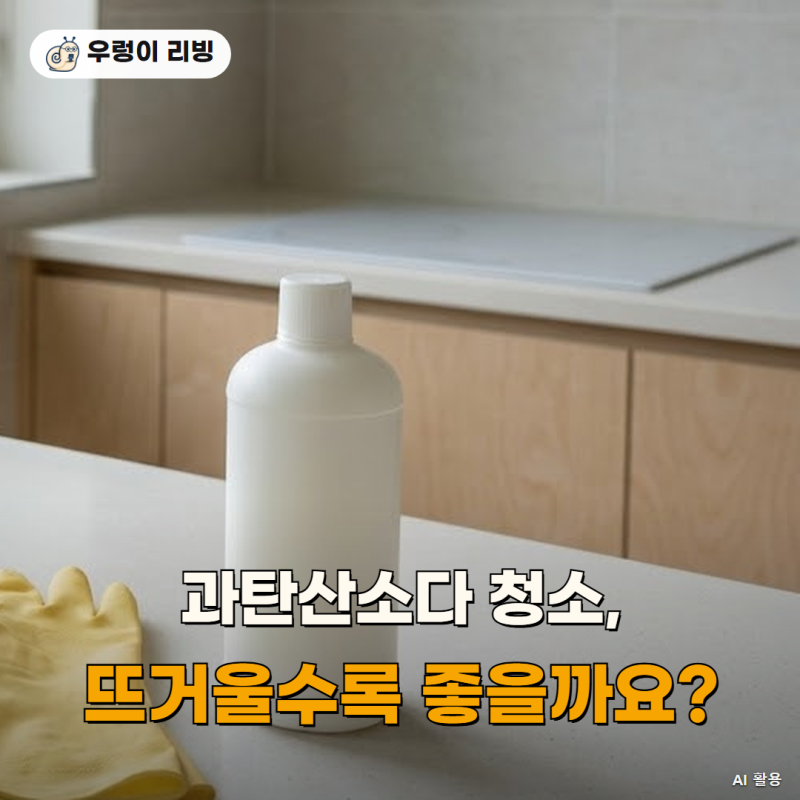 과탄산소다 청소, 뜨거울수록 좋다 믿었다면꼭 보세요