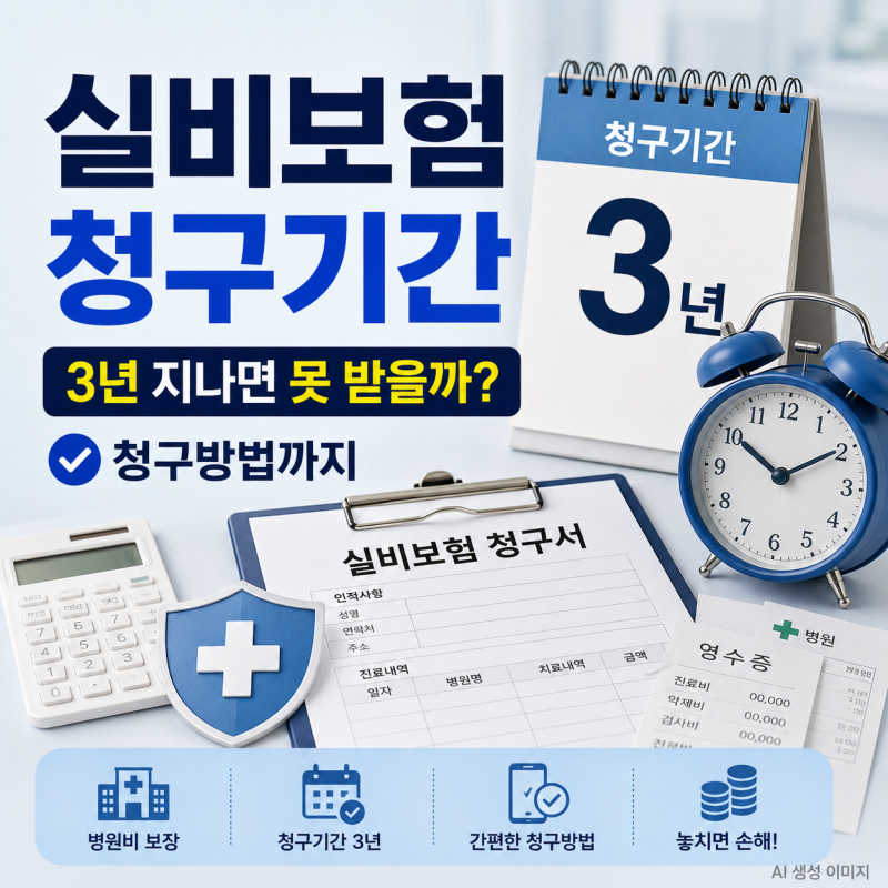 실비보험 청구기간｜3년 지나면 못 받을까? 청구방법까지