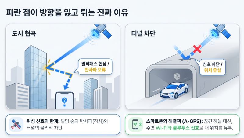터널만 들어가면 멈추는 내비? 스마트폰 'GPS 신호 없음' 오류 해결 및 터널 내 블루투스 비콘 ....