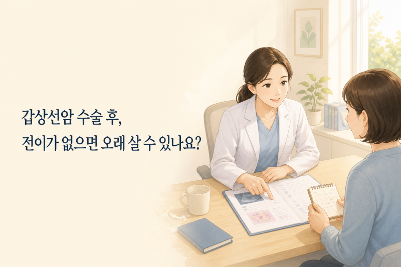 갑상선암 수술 후, 전이가 없으면 오래 살 수 있나요?