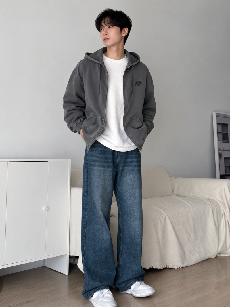 요즘 남자 후드집업 뭐 입지? 9월 무적권 뉴발란스 후드집업 코디