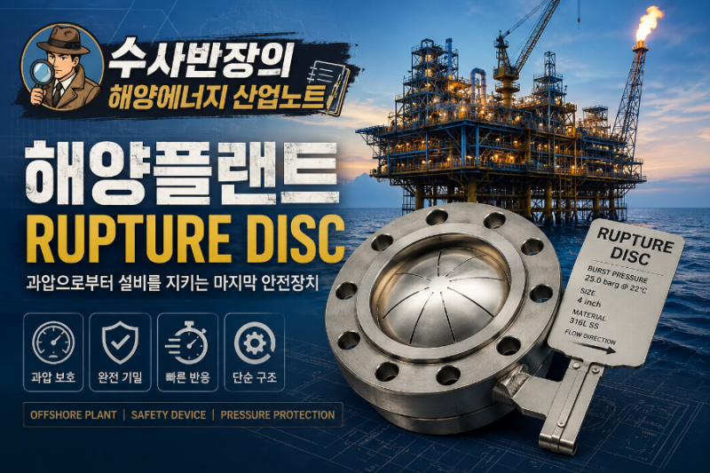 해양플랜트 Rupture Disc란? 과압으로부터 설비를 지키는 마지막 안전장치