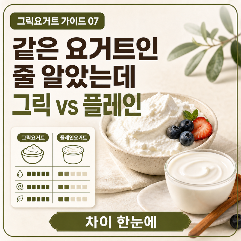 같은 요거트인 줄 알았는데…그릭요거트 플레인요거트 차이