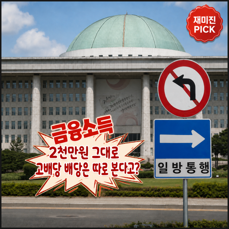 금융소득종합과세 2천만원 넘기 전, 올해는 배당부터 봅니다