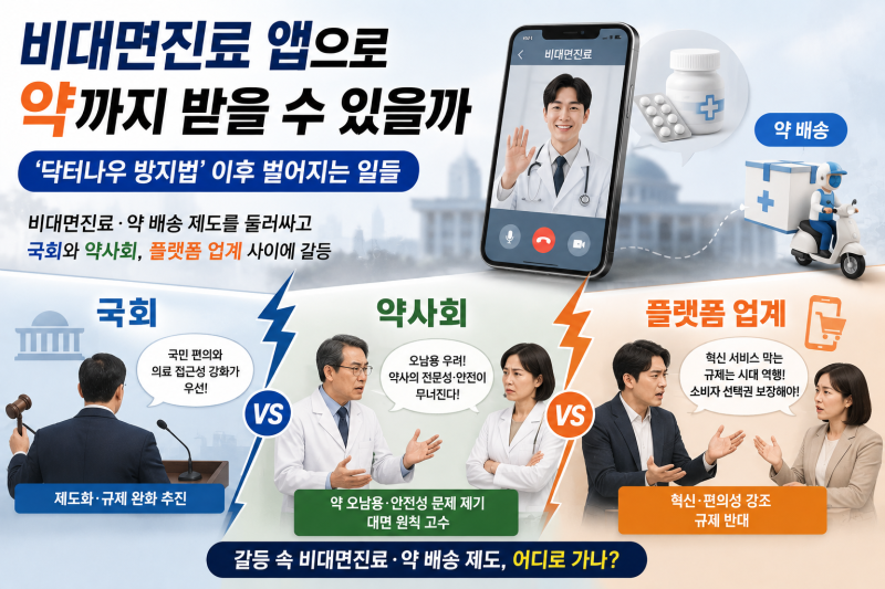 비대면진료 앱으로 약까지 받을 수 있을까 — '닥터나우 방지법' 이후 벌어지는 일들