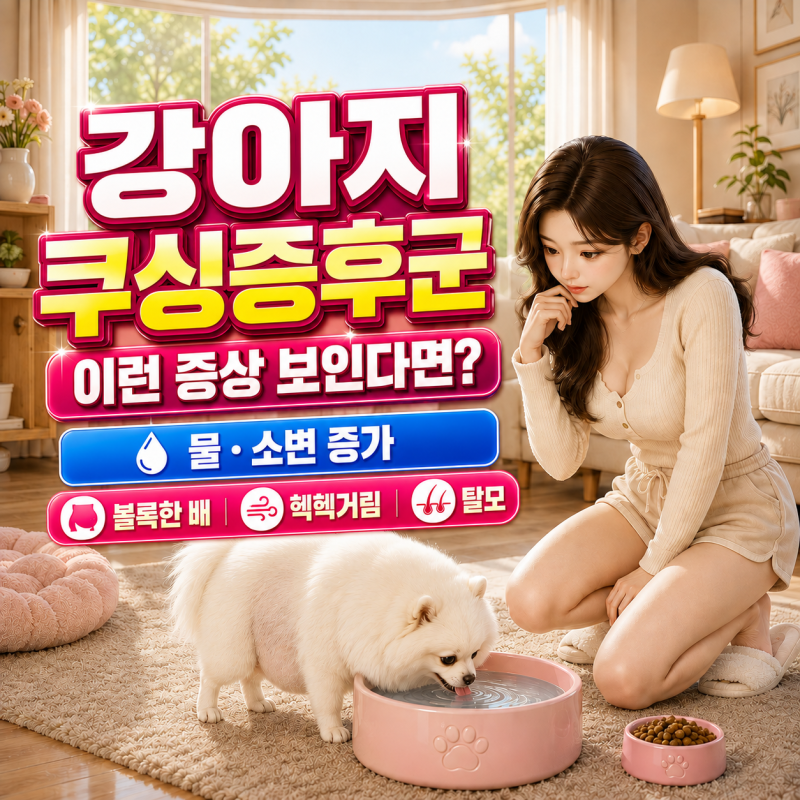 강아지 쿠싱증후군 증상, 쿠싱 검사 치료 약 수명까지 총정리