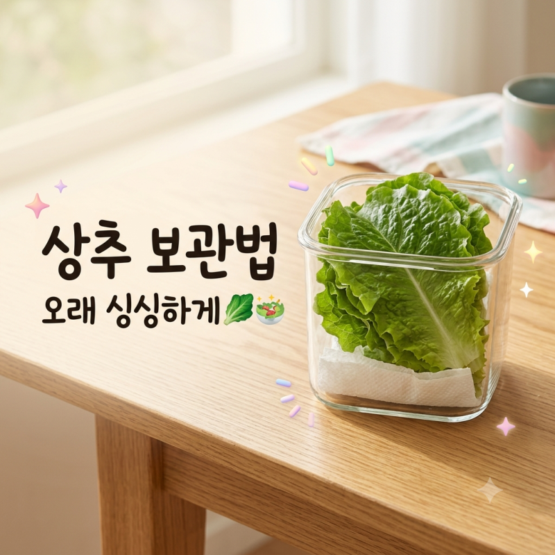 상추 보관법, 오래 싱싱하게 냉장 보관하는 방법 정리