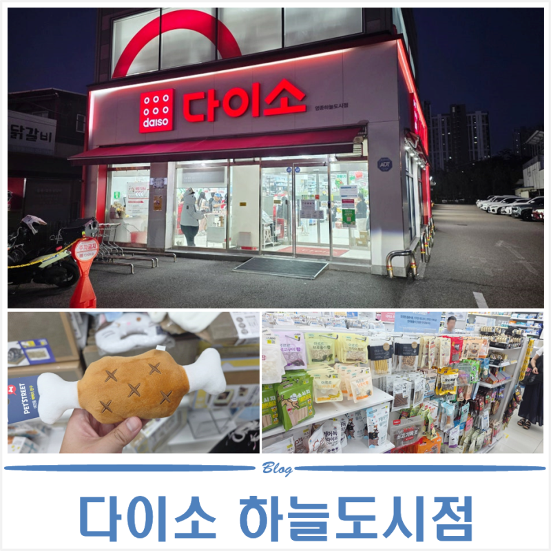 영종도 다이소 | 강아지 꿀템 애견용품 찾으러 다이소 하늘도시 방문 후기
