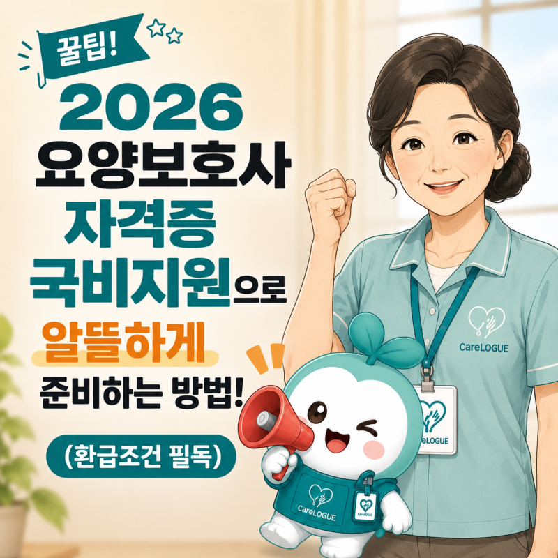 [꿀팁] 2026 요양보호사 자격증 국비지원으로 알뜰하게 준비하는 방법! (환급조건 필독)