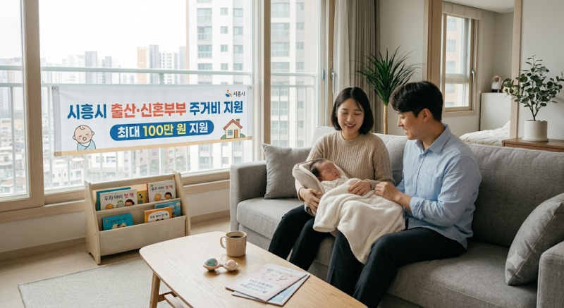 시흥시 출산·신혼부부 전월세 주거비 지원 총정리! (최대 100만 원 지원)