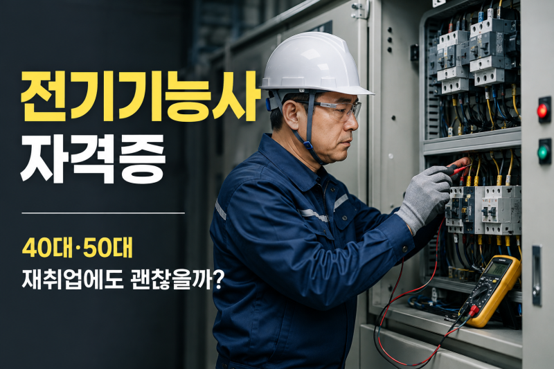 전기기능사 자격증 총정리｜응시자격·필기 실기·취업, 40대 50대도 도전할 만할까?