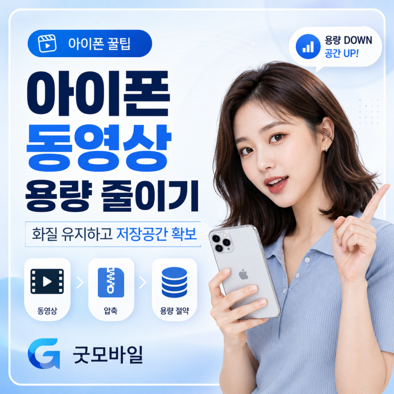 아이폰 동영상 용량 줄이기, 화질은 유지하면서 저장공간 확보하는 방법