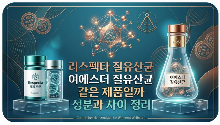 리스펙타 질유산균 여에스더 질유산균 같은 제품일까 성분과 차이 정리