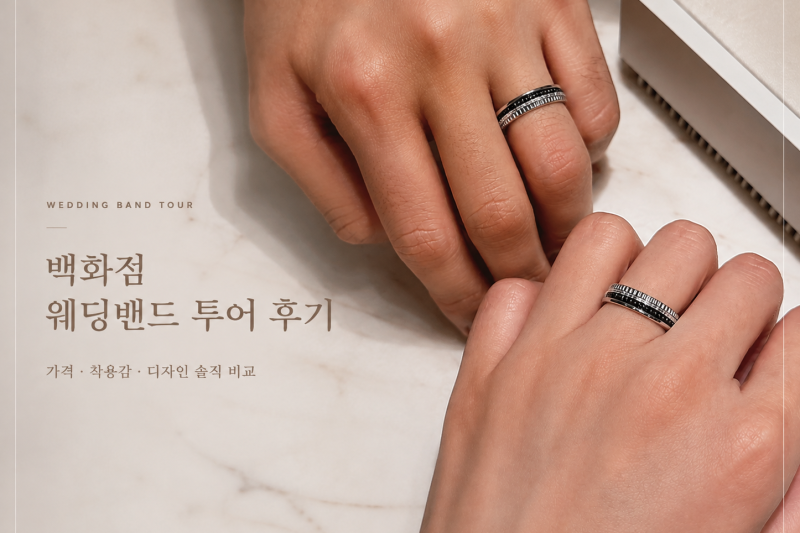 [Bride Edit 8] 백화점 웨딩밴드 투어 후기｜신세계 강남 주말 오픈런·명품 8개 브랜드 실착 비....