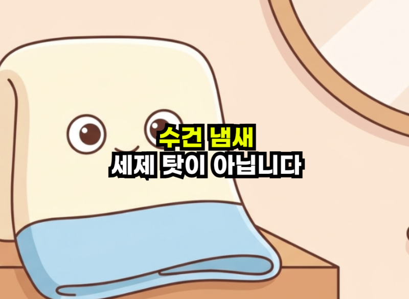 우리 집 수건에서 나는 꿉꿉한 냄새, 세제 문제가 아니었습니다