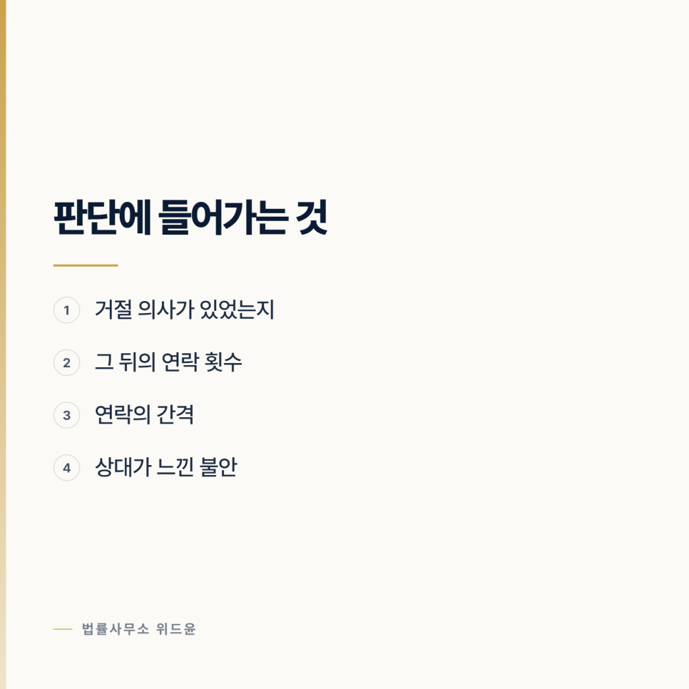몇 번을 연락해야 스토킹이 되는지 관련 사진