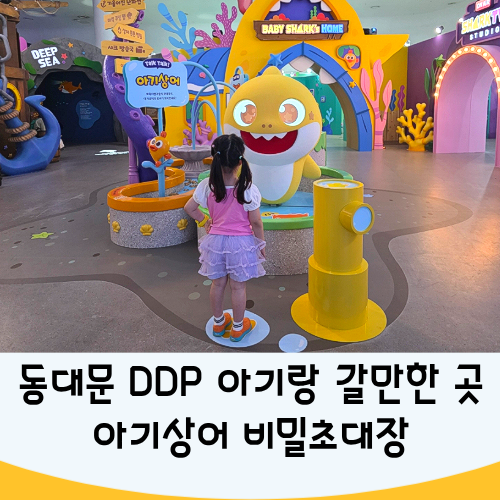 서울여행 두살아기랑 갈만한 곳 : 동대문 DDP 아기상어 전시회 비밀초대장