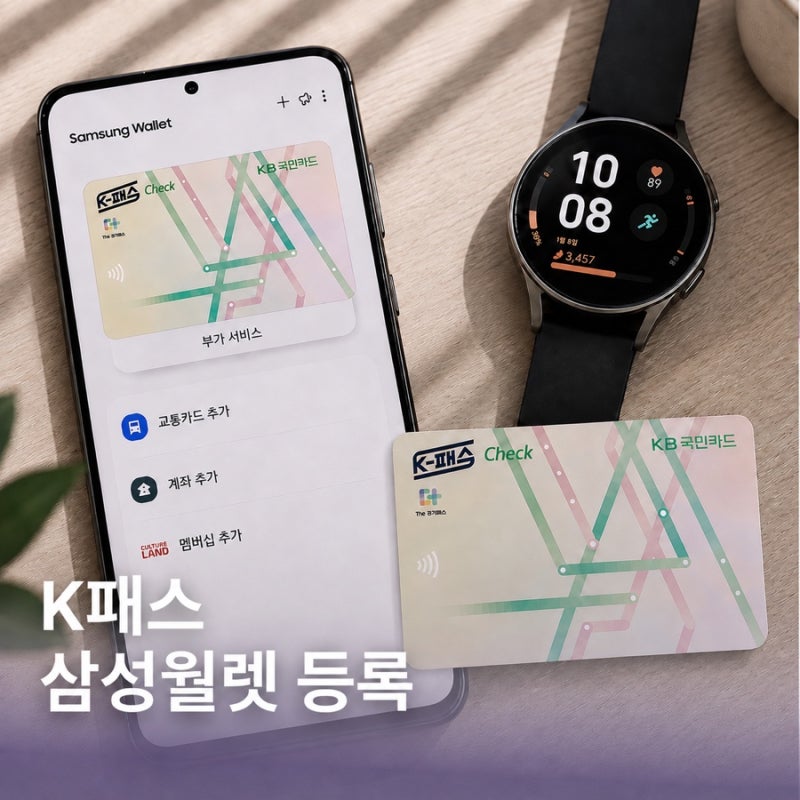 K패스 삼성월렛 등록 방법 | 모두의카드·NFC 유심·티머니 연결