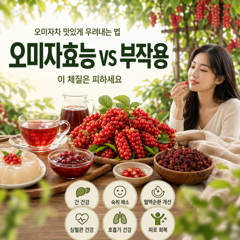 오미자효능 vs 부작용, 이 체질은 피하세요