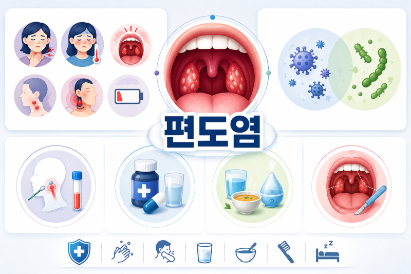 편도염, 목이 아프다고 모두 같은 질환은 아닙니다
