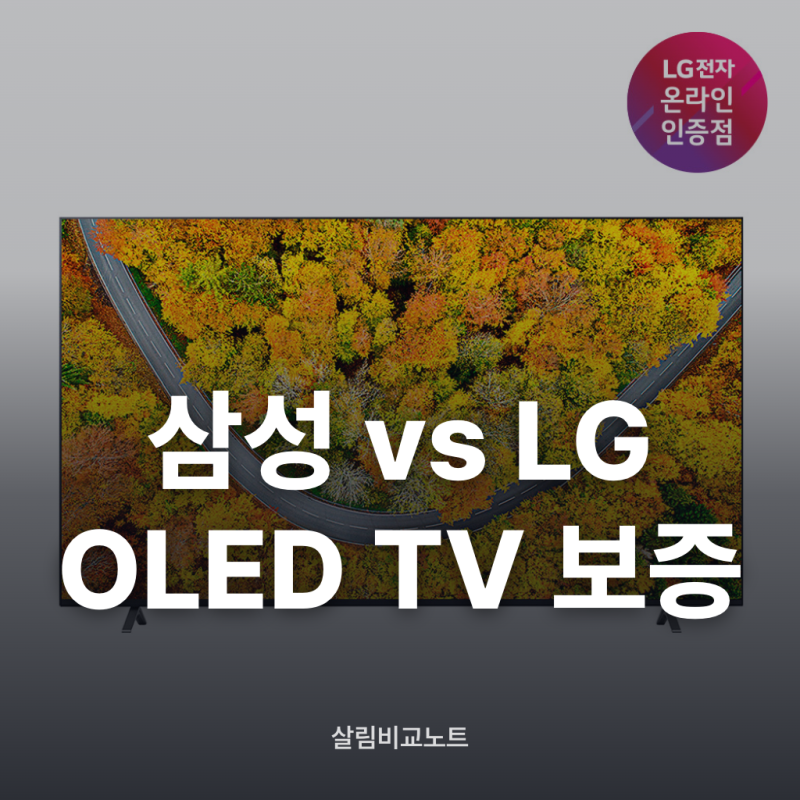 OLED TV 패널번인현상 무상보증기준 삼성 vs LG 비교 총정리