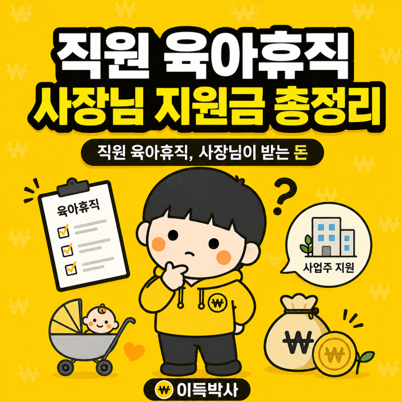 [61편] 2026 직원 육아휴직 사장님 지원금 총정리 | 대체인력 월 140만원 · 사람 안 뽑아도 월 60....