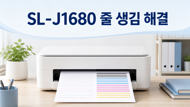 삼성 SL-J1680 인쇄할 때 줄 생김·글씨 흐림 해결, 카트리지 청소 순서