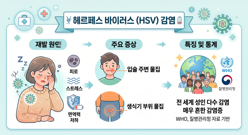 헤르페스에 감염됐는데, 괜찮은 건가요?