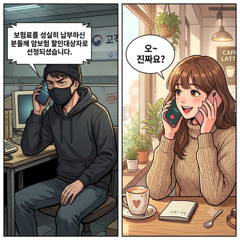 보험점검센터 통합관리센터 전화 사기인가요?