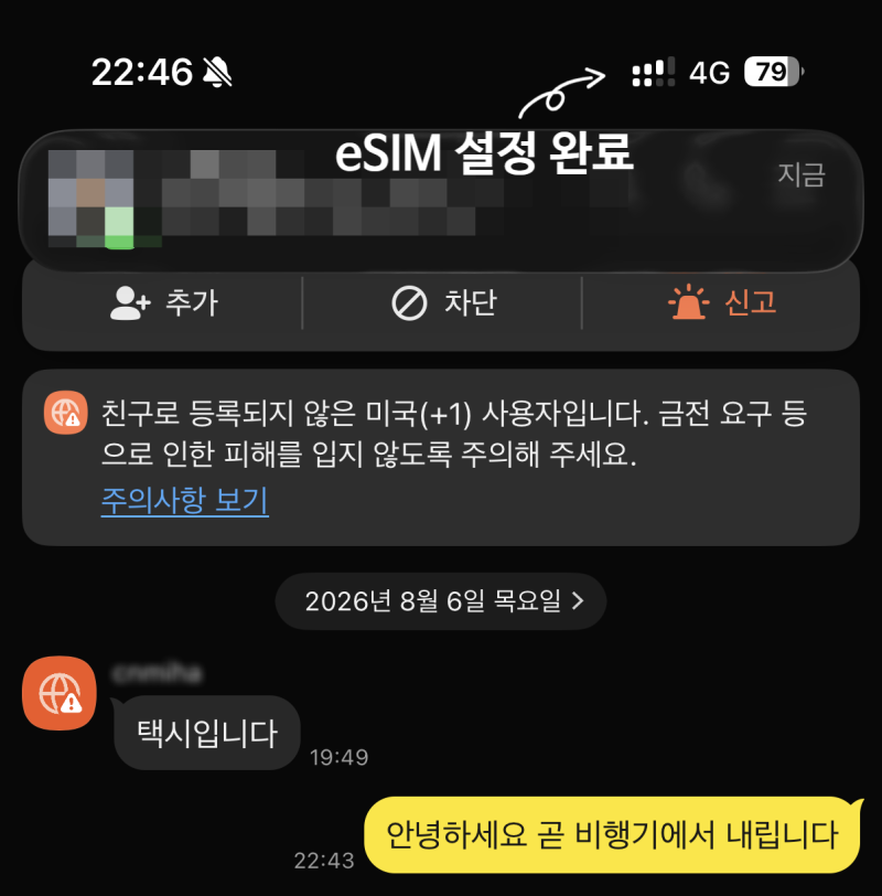중국 미국 해외여행 eSIM 추천 '로밍도깨비' 이심 아이폰 등록방법