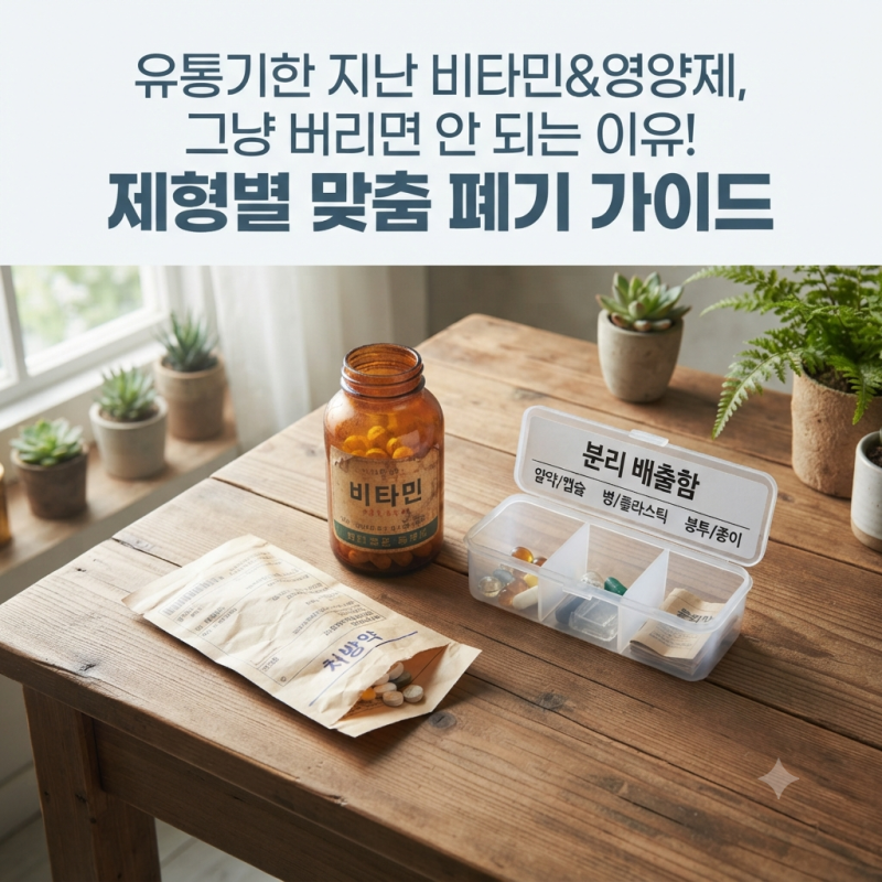 건강기능식품 vs 폐의약품, 유통기한 지난 영양제는 어디에 버릴까?