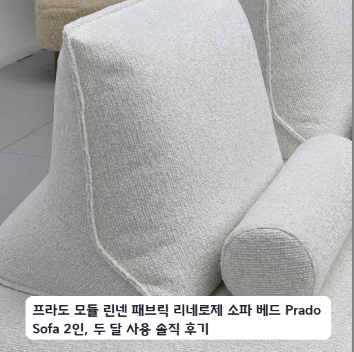 좁은 공간에 둔 리네로제 2인 소파 베드 Prado 한 달 사용 후기