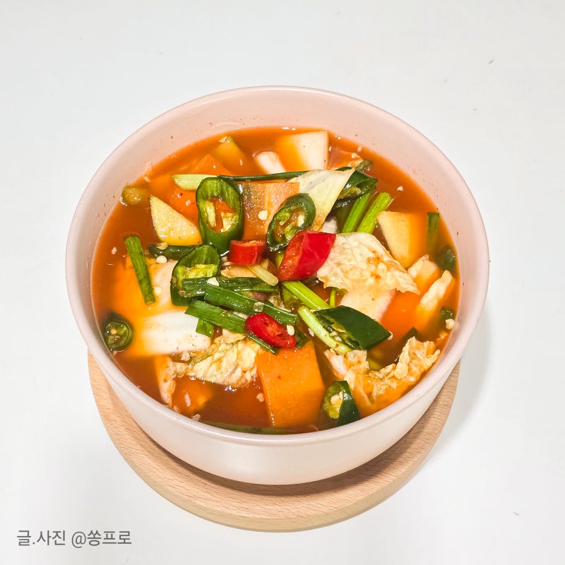 나박김치 담그는법 여름 물김치 쏭프로 스타일 초간단 레시피