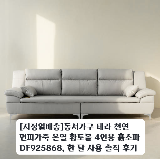 동서가구 DF925868 4인용 흙소파, 육아 중 편안함은 이 정도