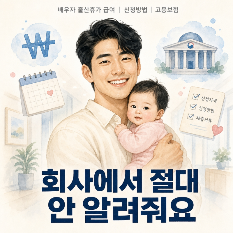 배우자 출산휴가 급여, 회사에서 절대 먼저 안 알려줘요 | 신청 안 하면 그냥 소멸됩니다