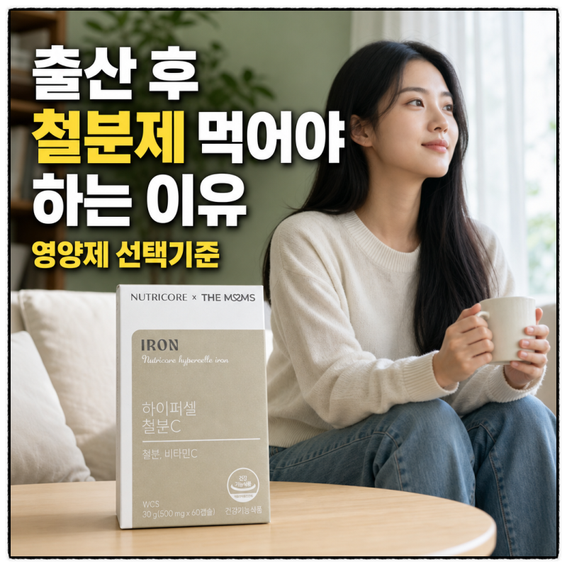 출산후 철분제 먹어야 하는 이유, 영양제 선택기준