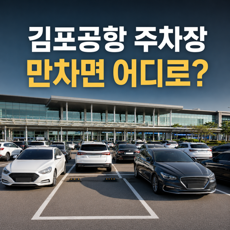 김포공항 주차장 만차면 어디에 세울까? 예약주차장·주차대행·요금 정리