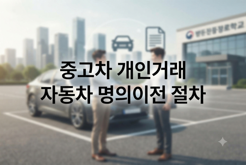 자동차 명의이전 방법｜중고차 개인거래 절차·필요서류 총정리