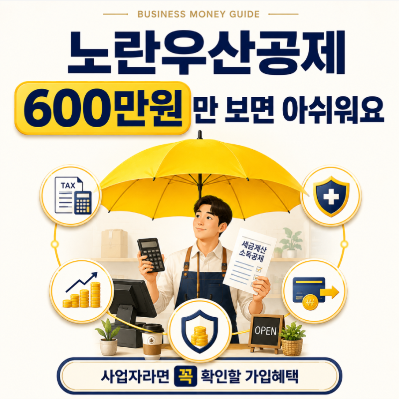 노란우산공제 소득공제 사업자라면 꼭 보세요, 600만원 한도만 보면 아쉬워요