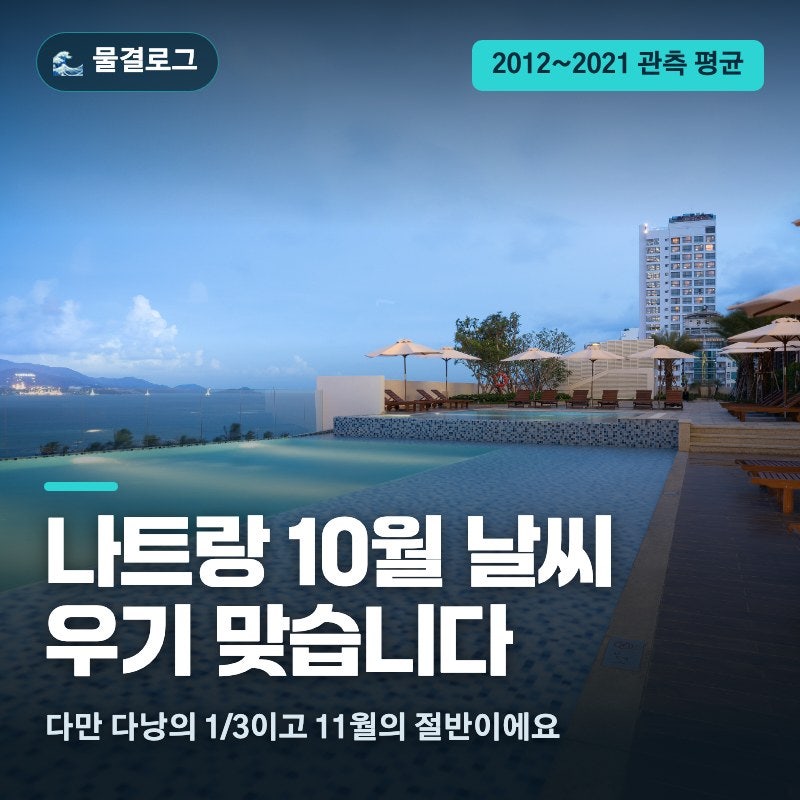 나트랑 10월 날씨, 우기 맞는데 강수량은 다낭의 3분의 1이에요 (월별 강수량·11월 비교 2026)