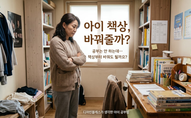 아이 공부방, “책상을 바꿔줄까?” 고민하셨다면?｜디자인블레스가 제안하는 독서실책상