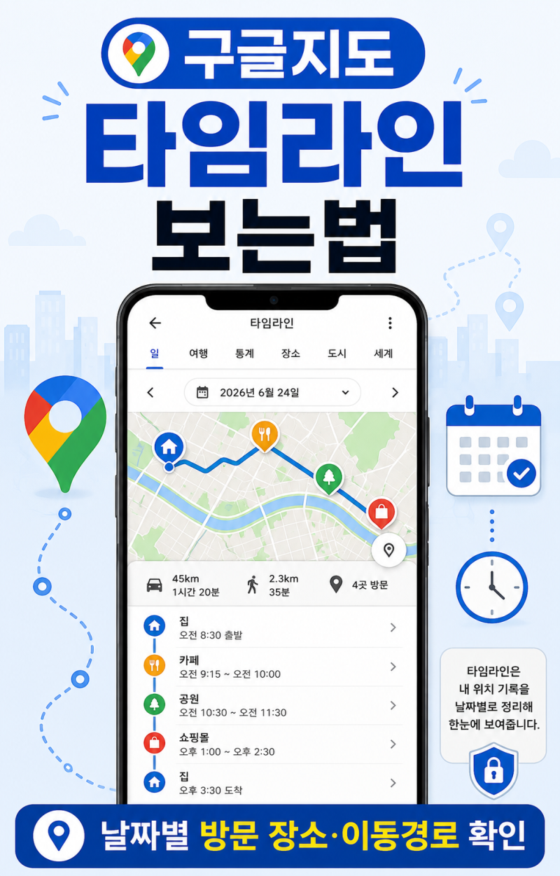 구글지도 타임라인 보는법, 위치기록 확인부터 백업·복구까지 정리
