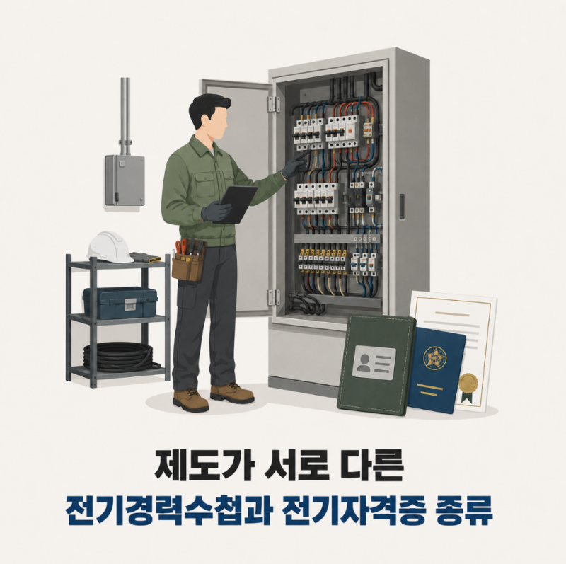 전기경력수첩 전기자격증 종류, 등급과 경력 인정 기준 총정리