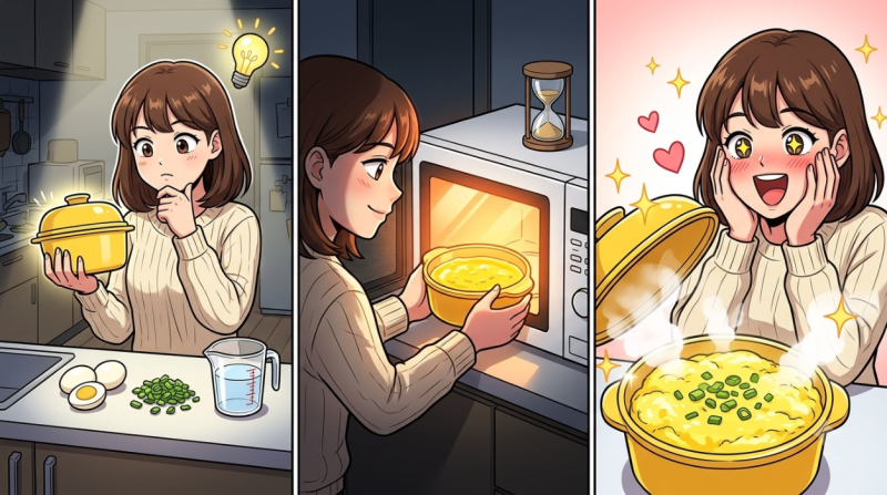 다이소 계란찜기 100% 활용법! 3분 전자레인지 계란찜 완벽 레시피